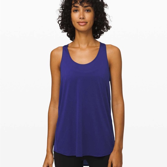 lululemon athletica Tops - Lululemon Essential Tank Pleated Larkspur Royal Blue
